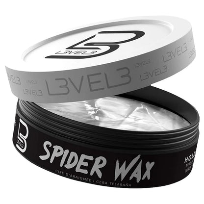 L3VEL3 (Level 3) Spider Wax 150ml – Fiber Hair Wax for Volume, Texture & All-Day Hold