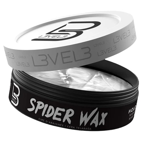 L3VEL3 (Level 3) Spider Wax 150ml – Fiber Hair Wax for Volume, Texture & All-Day Hold