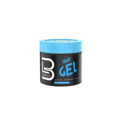 L3VEL3 Super Strong Hair Gel 500ml – Firm Hold Styling Gel with Shine