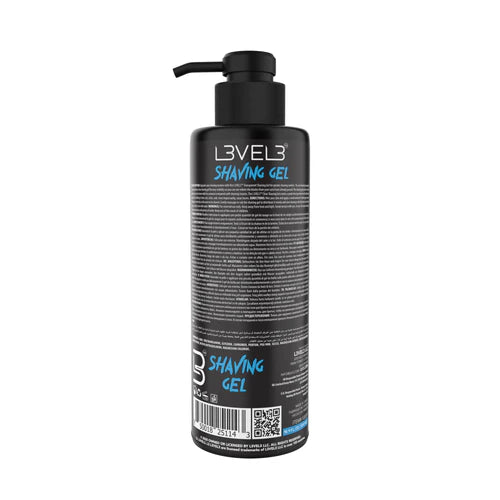 L3VEL3™ Transparent Shaving Gel – Ice & Aqua Clear Barber Shave Gel (16.9oz / 33.8oz)