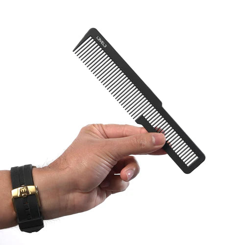L3VEL3 9-Piece Barber & Hairstyling Carbon Comb Set – Heat-Resistant, Anti-Static, Pro Kit with Protective Pouch