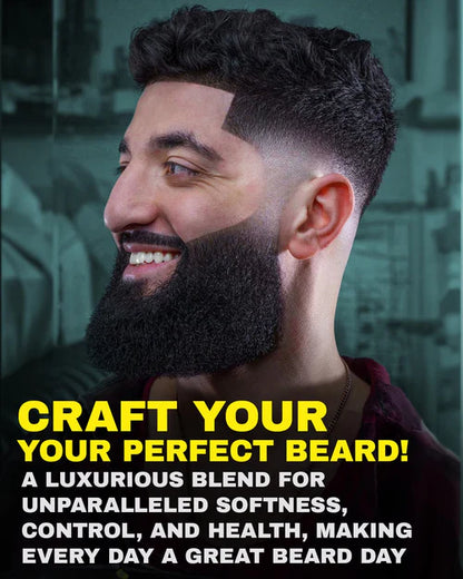 L3VEL3™ Medium Hold Beard Balm – 100ml (3.4oz) | Nourishing Beard Styling & Hydration with Beeswax & Argan Oil