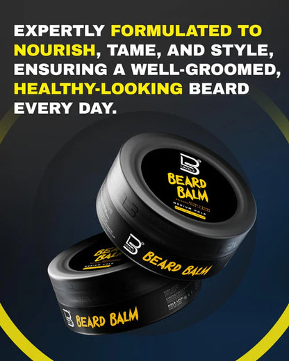 L3VEL3™ Medium Hold Beard Balm – 100ml (3.4oz) | Nourishing Beard Styling & Hydration with Beeswax & Argan Oil