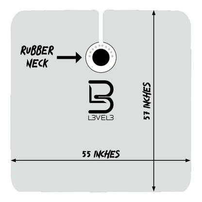 L3VEL3™ Rubber Neck Cutting Cape – Waterproof, Chemical-Resistant Barber Cape with Spill-Proof Neck Seal