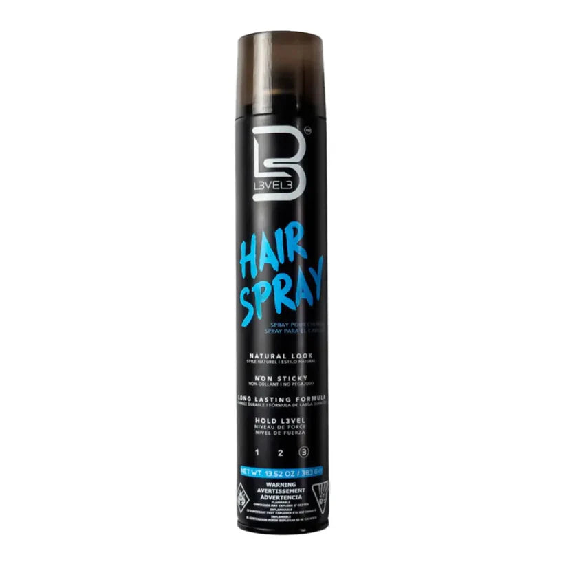 L3VEL3™ Strong Hold Hair Spray – Long-Lasting Control & Shine