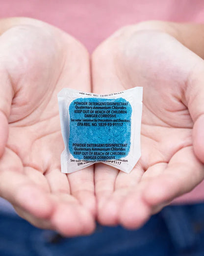 MOD Clean™ Eco-Friendly Salon & Barbershop Disinfectant Pods – 32-Pack Blue Water-Soluble Concentrate