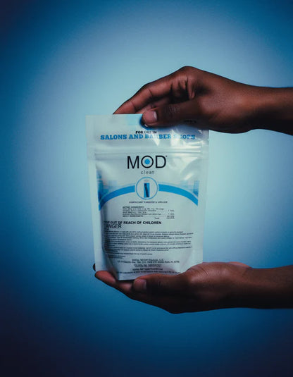 MOD Clean™ Eco-Friendly Salon & Barbershop Disinfectant Pods – 32-Pack Blue Water-Soluble Concentrate