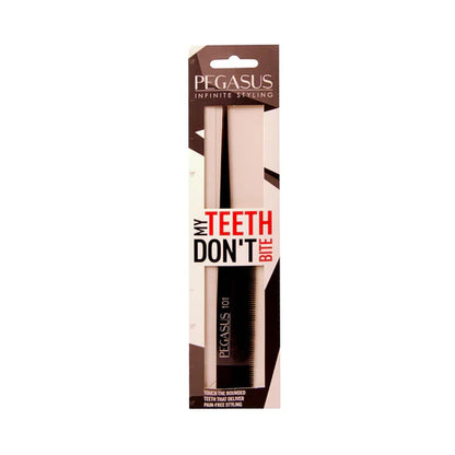 Pegasus 8” Hard Rubber Fine Tooth Rat Tail Comb (101) – Flexinite™ Tech, Heat & Chemical Resistant, Anti-Static, Pro-Grade