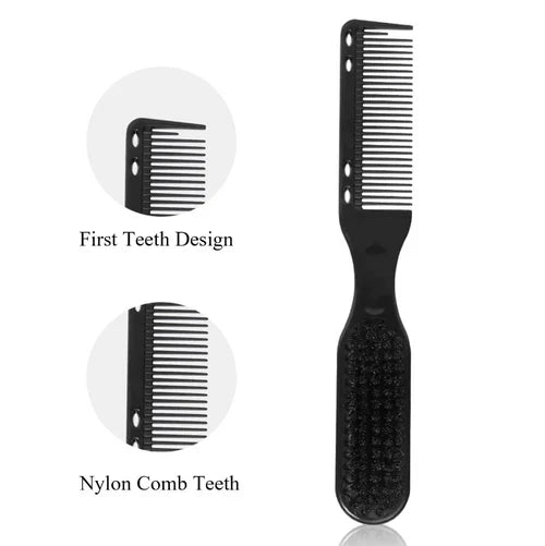 ProStyle 2‑in‑1 Barber Fade Comb & Brush – Dual-Sided Detailing Tool for Crisp Fades & Clean-Ups