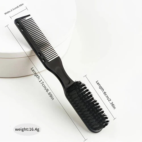 ProStyle 2‑in‑1 Barber Fade Comb & Brush – Dual-Sided Detailing Tool for Crisp Fades & Clean-Ups