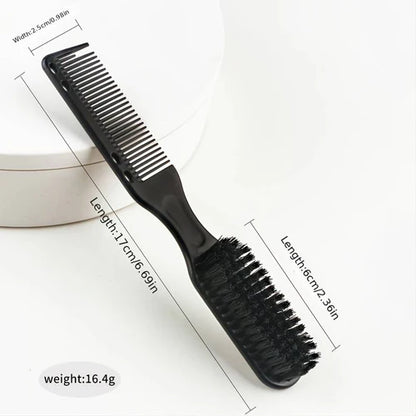 ProStyle 2‑in‑1 Barber Fade Comb & Brush – Dual-Sided Detailing Tool for Crisp Fades & Clean-Ups