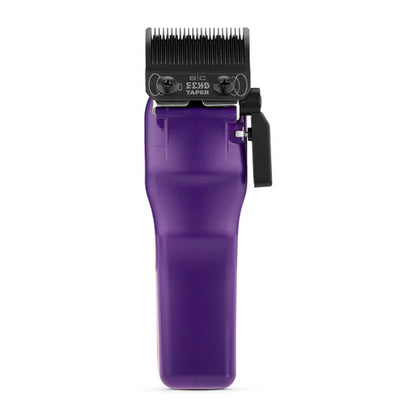StyleCraft Reign EON Purple Cordless Clipper SC620P | 7200 RPM Brushless Motor, Black DLC Taper Blade, 3 Hour Runtime