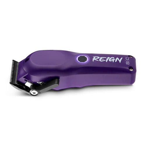 StyleCraft Reign EON Purple Cordless Clipper SC620P | 7200 RPM Brushless Motor, Black DLC Taper Blade, 3 Hour Runtime