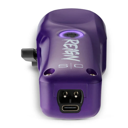 StyleCraft Reign EON Purple Cordless Clipper SC620P | 7200 RPM Brushless Motor, Black DLC Taper Blade, 3 Hour Runtime