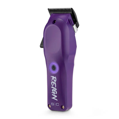 StyleCraft Reign EON Purple Cordless Clipper SC620P | 7200 RPM Brushless Motor, Black DLC Taper Blade, 3 Hour Runtime