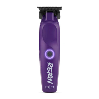 StyleCraft Reign EON Purple Cordless Trimmer SC422P | 7200 RPM Brushless Motor, Black Diamond Wide Blade, 3.5 Hour Runtime