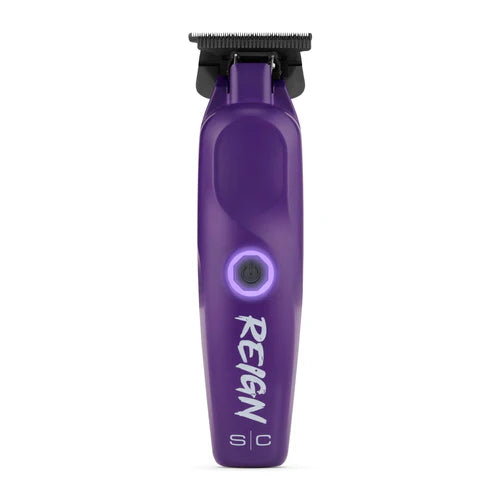 StyleCraft Reign EON Purple Cordless Trimmer SC422P | 7200 RPM Brushless Motor, Black Diamond Wide Blade, 3.5 Hour Runtime