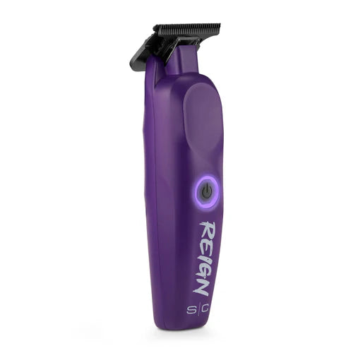 StyleCraft Reign EON Purple Cordless Trimmer SC422P | 7200 RPM Brushless Motor, Black Diamond Wide Blade, 3.5 Hour Runtime