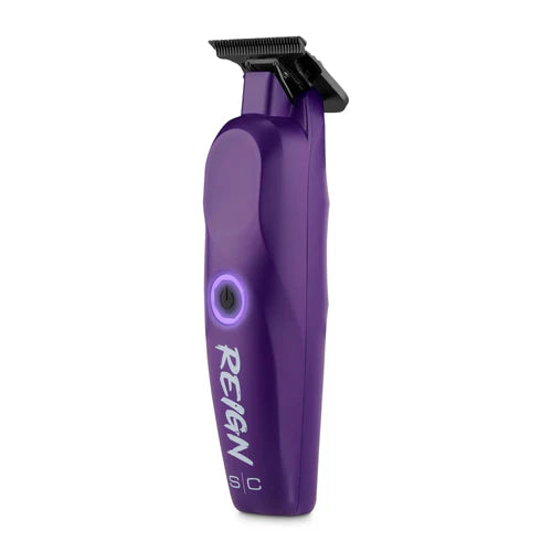 StyleCraft Reign EON Purple Cordless Trimmer SC422P | 7200 RPM Brushless Motor, Black Diamond Wide Blade, 3.5 Hour Runtime