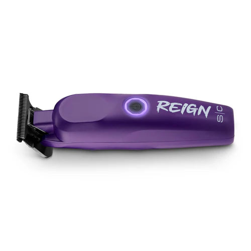StyleCraft Reign EON Purple Cordless Trimmer SC422P | 7200 RPM Brushless Motor, Black Diamond Wide Blade, 3.5 Hour Runtime
