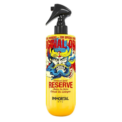 IMMORTAL NYC Reserve EXTRAIT Aftershave Cologne – Cherry Sandalwood Samurai-Inspired Barber Splash, 500 ml