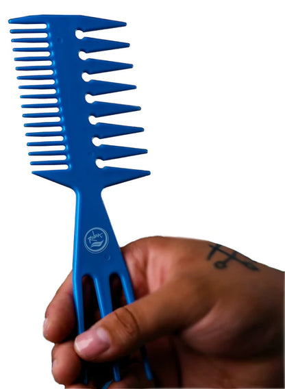 Rolda Multi-Style 3-in-1 Barber Fish Comb – 8.25" Anti-Static, Heat-Resistant Styling Pick for Pro Results