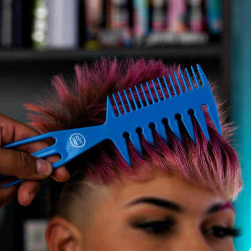Rolda Multi-Style 3-in-1 Barber Fish Comb – 8.25" Anti-Static, Heat-Resistant Styling Pick for Pro Results