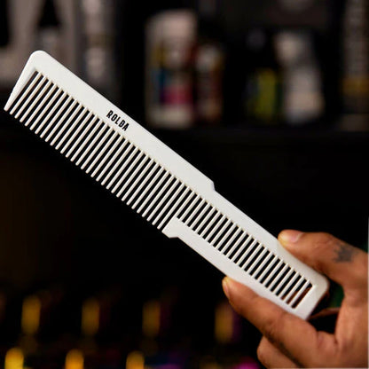 Rolda™ Carbon Fiber Barber Comb Kit – 3 Piece Premium Set (Flat Top, Cutting & Styling Combs) – Heat Resistant, Anti-Static, Ultra Durable