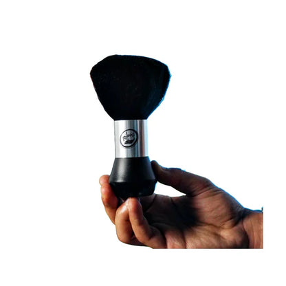Rolda Neck Duster Barber Brush – Soft Nylon Bristles, Self-Standing Base