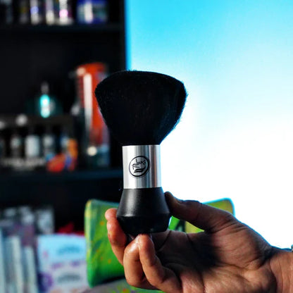 Rolda Neck Duster Barber Brush – Soft Nylon Bristles, Self-Standing Base