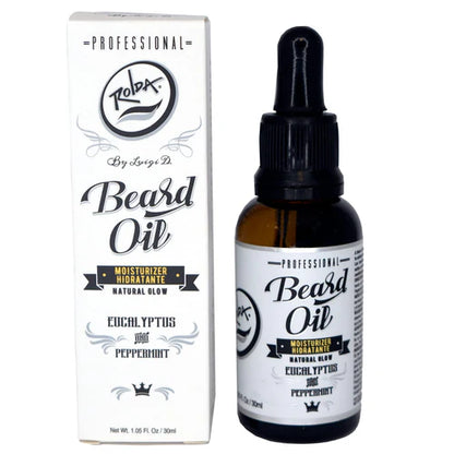 Rolda™ Eucalyptus & Peppermint Beard Oil – Hydrating, Refreshing Beard Care for Sensitive Skin (1 oz / 30ml)