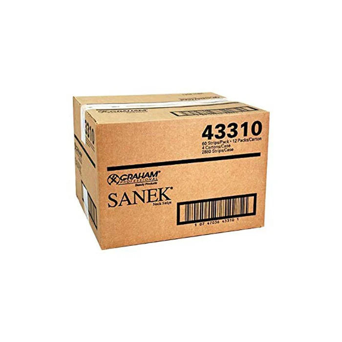 Graham Beauty Sanek Neck Strips Self-Dispensing Box combo (720 strips) (1 case- 2880)