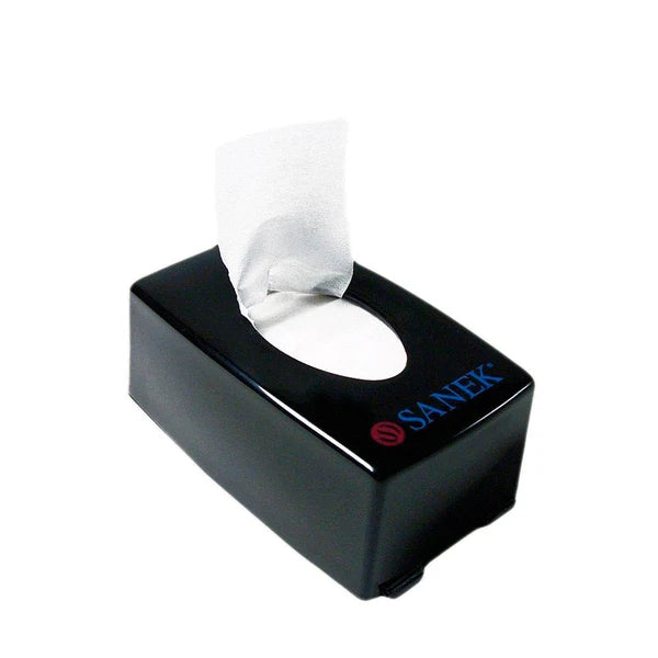 Sanek Neck Strip Dispenser Black – Professional Barber Neck Strip Holder for Clean, Fast Dispensing