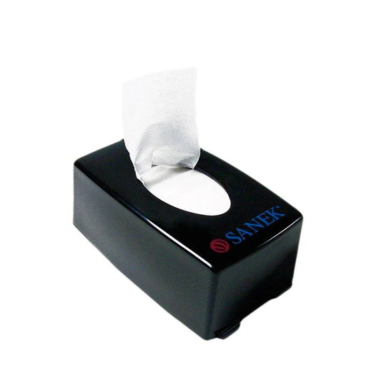 Sanek Neck Strip Dispenser Black – Professional Barber Neck Strip Holder for Clean, Fast Dispensing