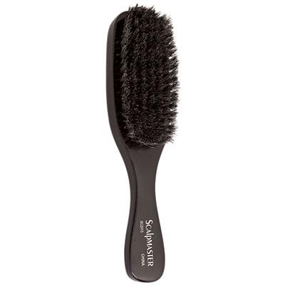 Scalpmaster™ 7-Row Wave Brush – 100% Natural Boar Bristle 9" Black Wood Handle