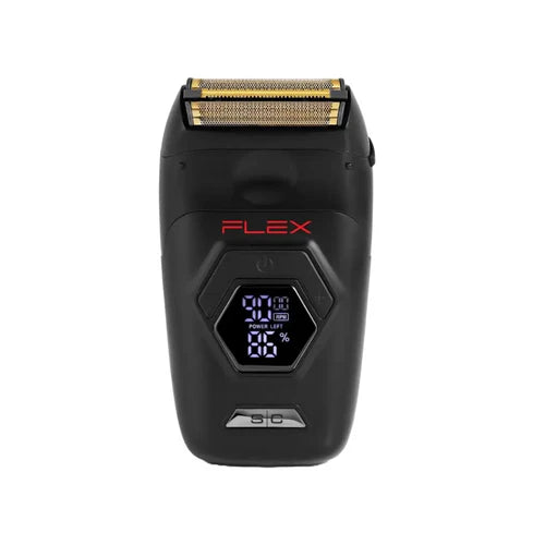 StyleCraft Flex™ Electric Foil Shaver (SC806B) – Adjustable RPM Super Torque Motor, Gold Titanium Foil, LCD Display, Cordless/USB-C Rechargeable