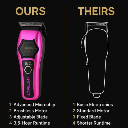 StyleCraft Instinct Metal Clipper - Professional IN2 Vector Motor with Intuitive Torque Control