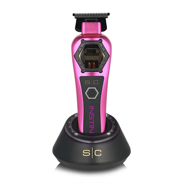 StyleCraft Instinct™ Metal Edition Vector Motor trimmer – 11,500 SPM, Black Diamond DLC Blades, Zero-Gap, 4Hr Cordless Runtime SC410M