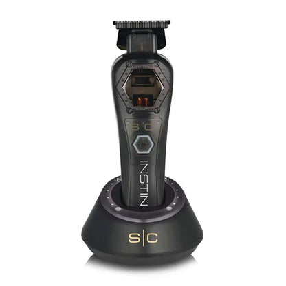 StyleCraft Instinct™ Metal Edition Vector Motor trimmer – 11,500 SPM, Black Diamond DLC Blades, Zero-Gap, 4Hr Cordless Runtime SC410M