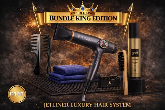 StyleCraft JetLiner Luxury Hair System – Bundle King Grand Opening Edition | Professional Hair Dryer + Heat Protection + Styling Tools
