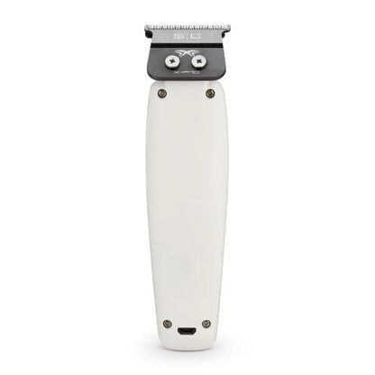StyleCraft Saber II White Digital Brushless Trimmer – Full-Metal Cordless Detailer for Barbers