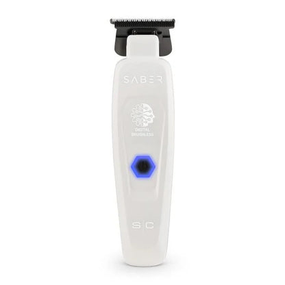 StyleCraft Saber White Professional Duo – Limited Edition White Clipper & Trimmer + Complete Maintenance Kit | 2 FREE Gifts + FREE Shipping | Bundle King Edition
