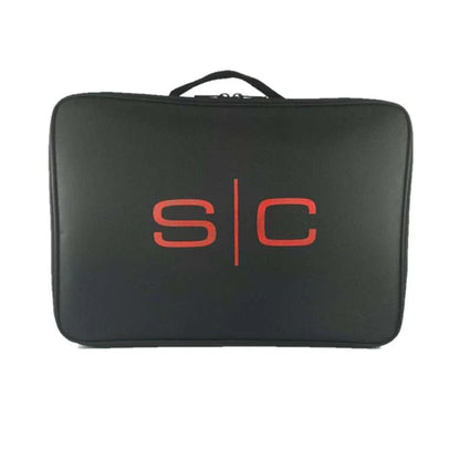 StyleCraft® On-The-Go Barber & Stylist Tool Case with Mirror — Mobile Professional Travel Station (SC328B)