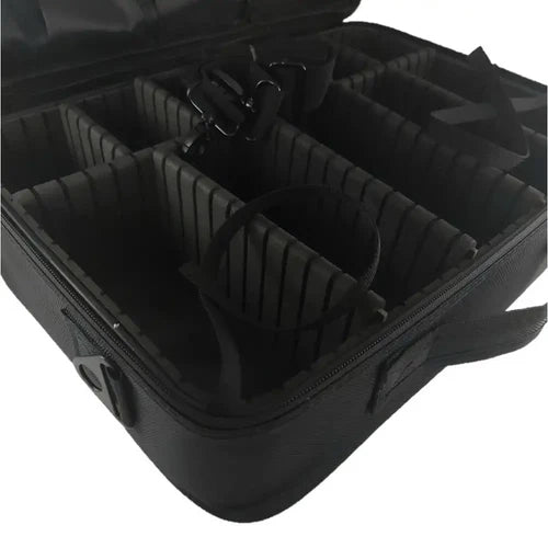 StyleCraft® On-The-Go Barber & Stylist Tool Case with Mirror — Mobile Professional Travel Station (SC328B)