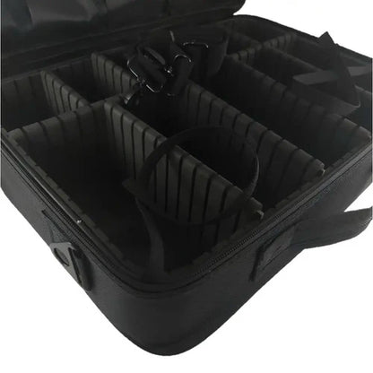 StyleCraft® On-The-Go Barber & Stylist Tool Case with Mirror — Mobile Professional Travel Station (SC328B)