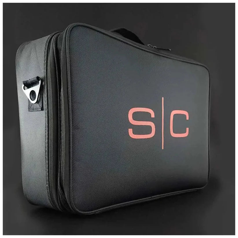 StyleCraft® On-The-Go Barber & Stylist Tool Case with Mirror — Mobile Professional Travel Station (SC328B)
