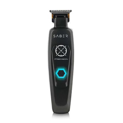 StyleCraft™ Precision Saber Cordless Digital Brushless Trimmer — Gold Titanium X-Pro Blade, 4-Hr Runtime, Zero-Gap Metal Skeleton Body