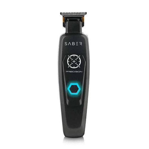 StyleCraft™ Precision Saber Cordless Digital Brushless Trimmer — Gold Titanium X-Pro Blade, 4-Hr Runtime, Zero-Gap Metal Skeleton Body