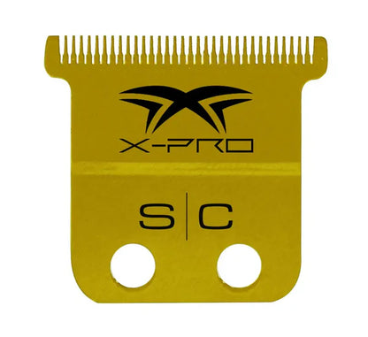 StyleCraft™ Precision Saber Cordless Digital Brushless Trimmer — Gold Titanium X-Pro Blade, 4-Hr Runtime, Zero-Gap Metal Skeleton Body