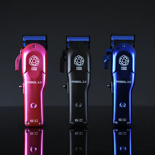 StyleCraft Rebel 2.0 Cordless Clipper – Super C4RBN Motor, DLC Echo Blade (SC601M)